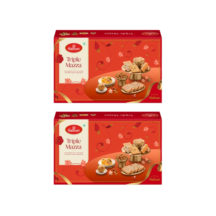 Haldiram's Triple Mazzaa Gift Pack - Pack of 2