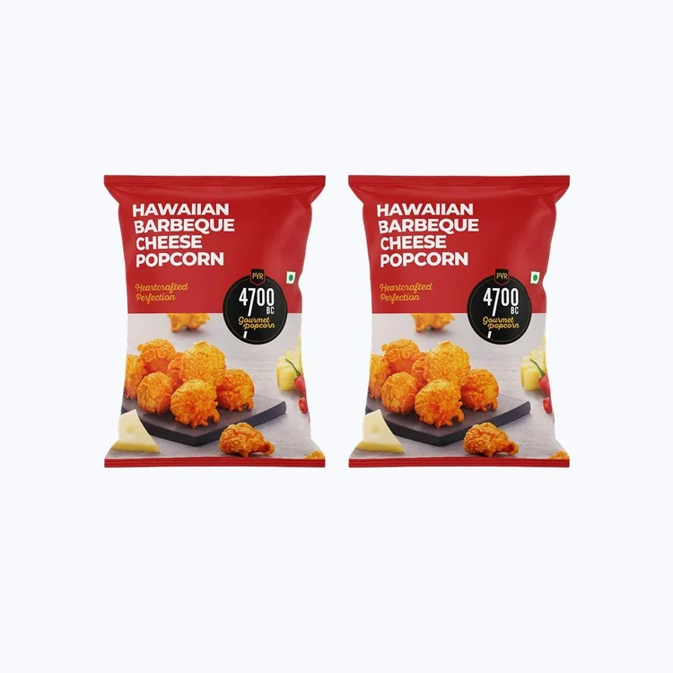 4700BC Hawaiian Barbeque Cheese Popcorn, Gourmet - Pack of 2