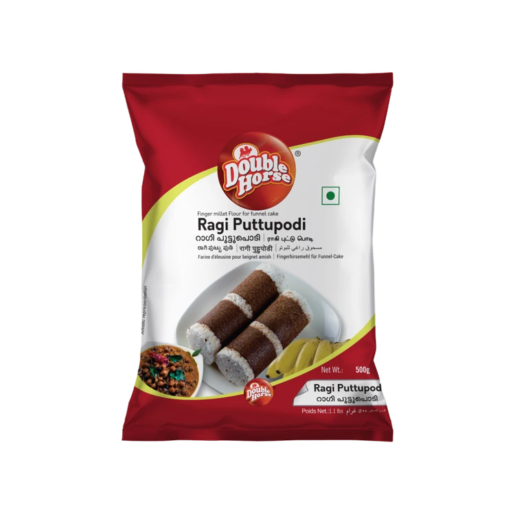 Double Horse Puttupodi Ragi Flour (Ragi Hittu)