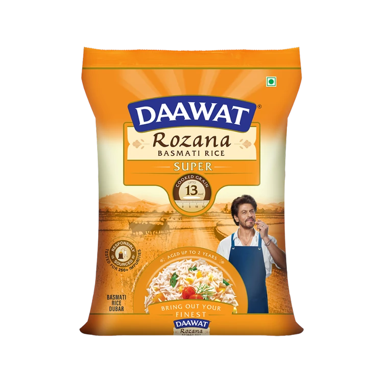 Daawat Rozana Super Basmati Rice - (Medium Grain) (Basmati Akki)