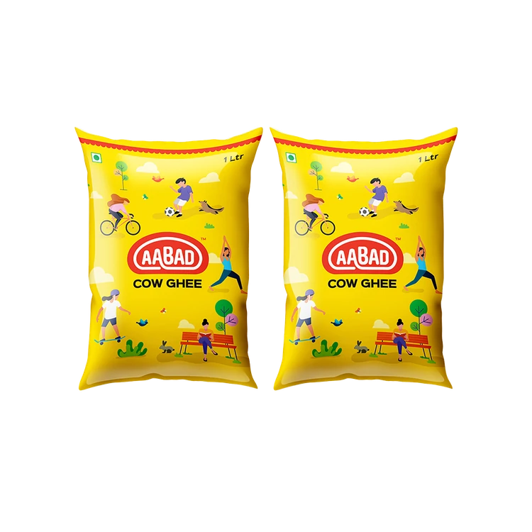 Aabad Cow Ghee - Pack of 2 (Hasuvina Tuppa)