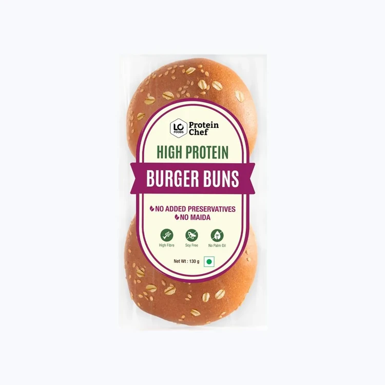 Protein Chef High Protein Burger Bun (No Maida, Multigrain)