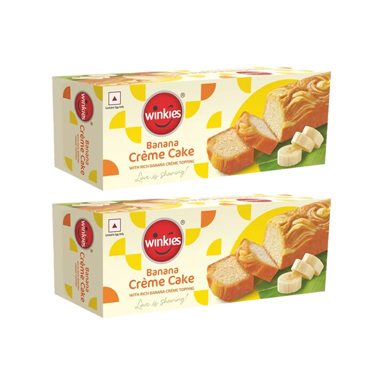 Winkies Banana Creme Slice Cake - 60