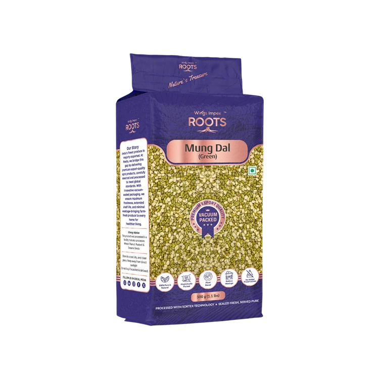 WINGS IMPEX ROOTS Green Moong Dal