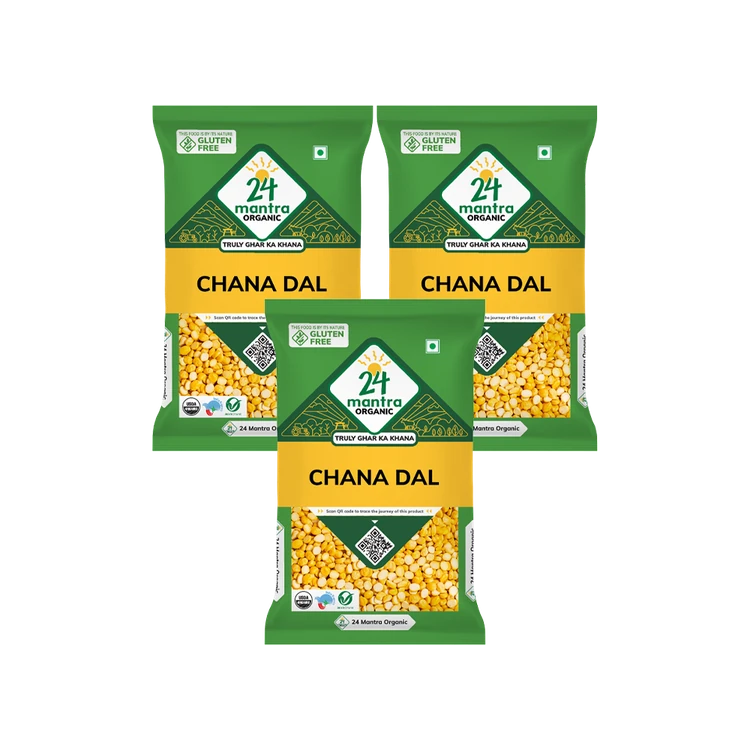 24 Mantra Organic Chana Dal - Pack of 3