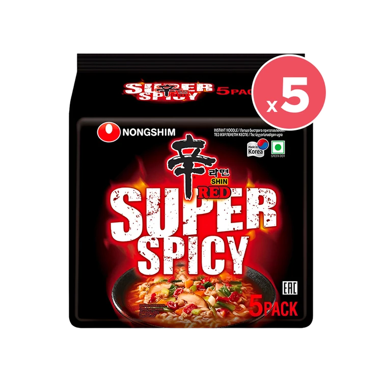 Nongshim Red Super Spicy Flavoured Instant Noodles