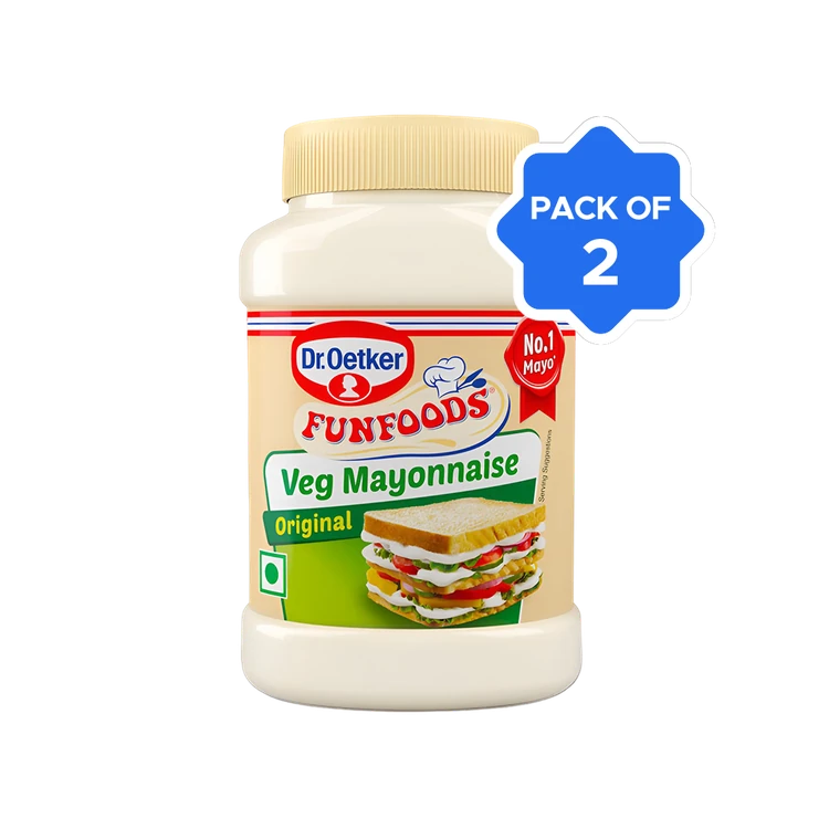 Dr. Oetker FunFoods Veg Mayonnaise Original (250 g) - Pack of 2