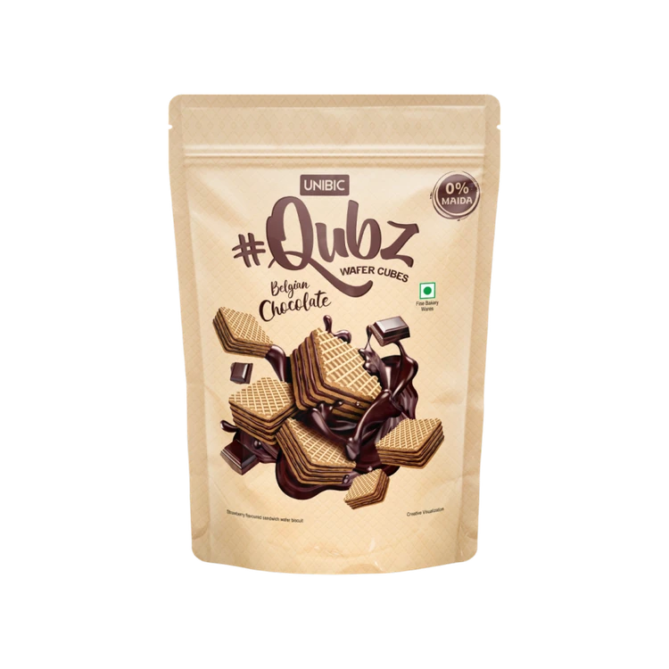 Unibic Qubz Belgian Chocolate Wafer Cube