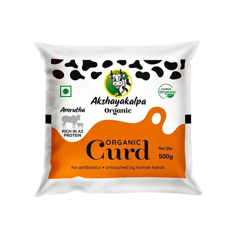 Akshayakalpa Organic Amrutha Organic Pouch Curd