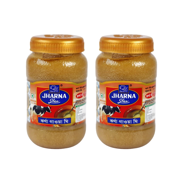 Jharna Brown Ghee 250 g - Pack of 2 (Kempu Tuppa)