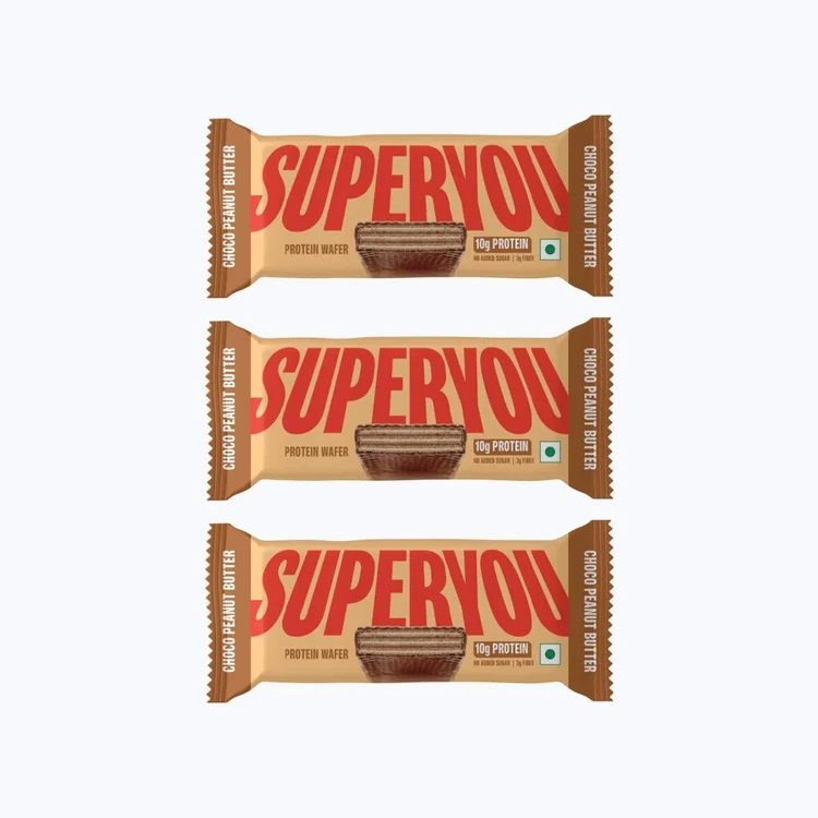 SuperYou Choco Peanut Butter Wafer Protein Bar - Pack of 3