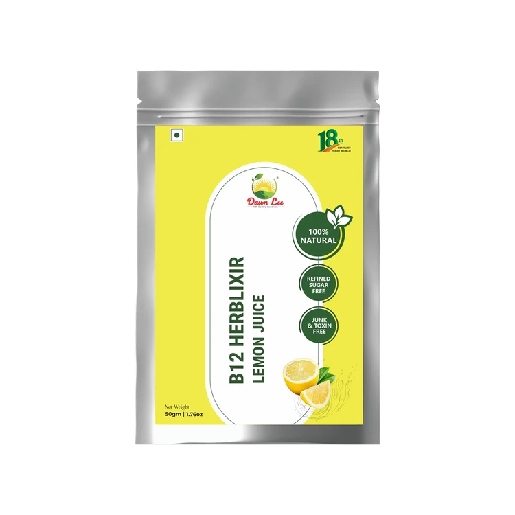 Dawn Lee Vitamin B12 Herblixir Lemon Juice Drink Mix