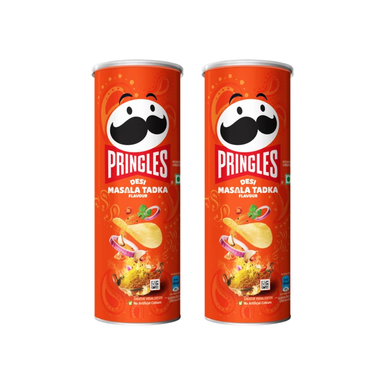Pringles Desi Masala Tadka Potato Chips - Pack of 2