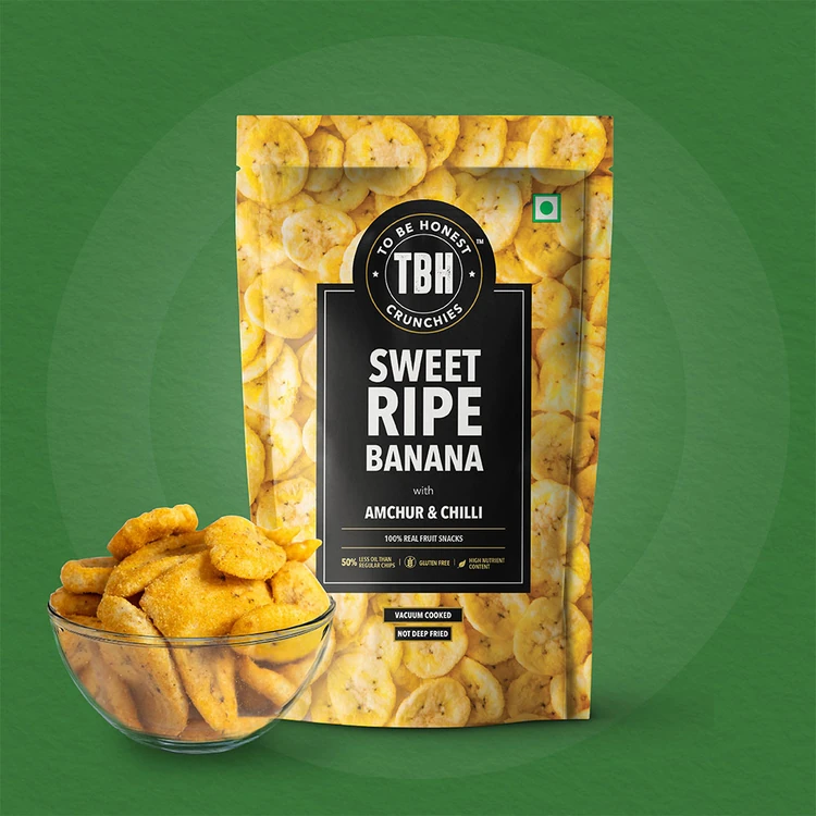 To Be Honest Sweet Ripe Banana Chips with Amchur & Chilli