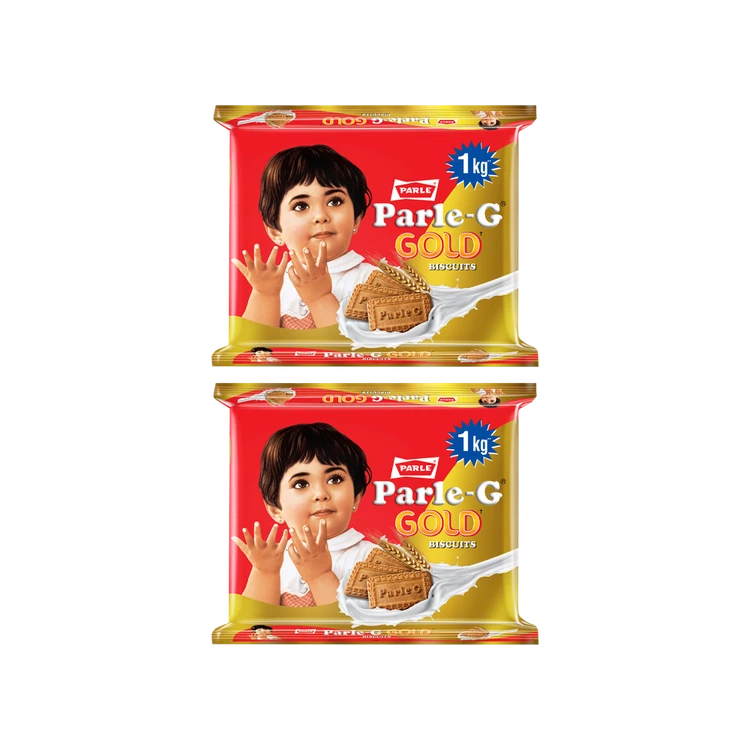 Parle-G Gold Glucose Biscuit 1 kg - Pack of 2