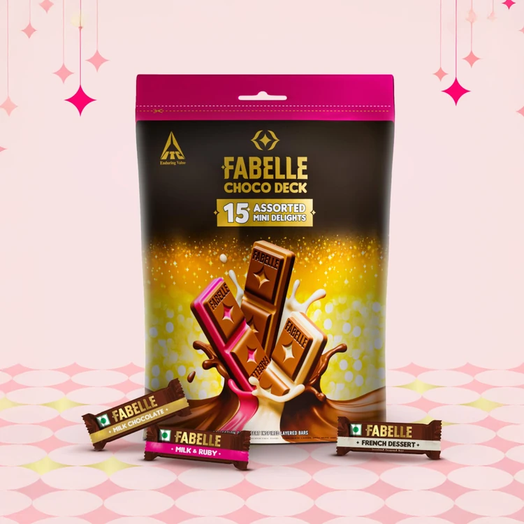 Fabelle Choco Deck – 15 Mini Delights Chocolate Gift Pack Bars Gift Pack