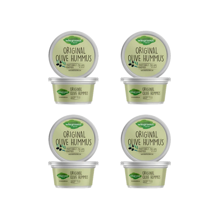Wingreens Farms Original Olive Hummus Dip - Pack of 4
