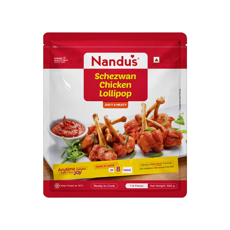 Nandu's Schezwan Chicken Lollipop