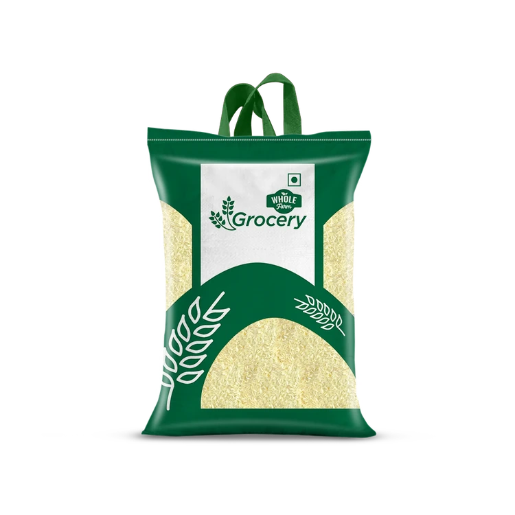 Whole Farm Grocery Raw Ponni Rice/Pacharisi (Medium Grain) (Hasi Ponni Akki)