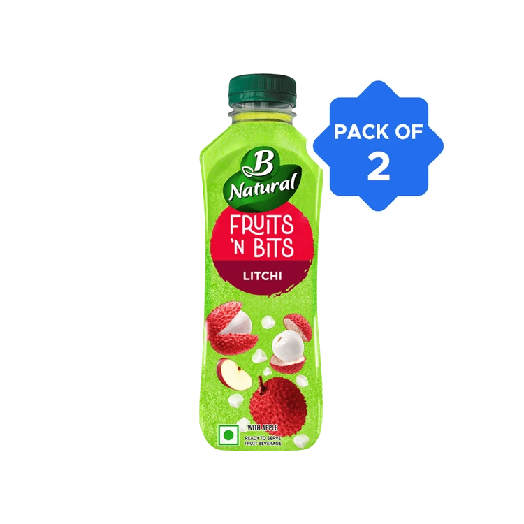 B Natural Fruits 'N Bits - Litchi Juice - Pack of 2