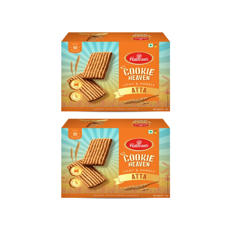 Haldiram's Heaven Atta Bakery Cookies - Pack of 2