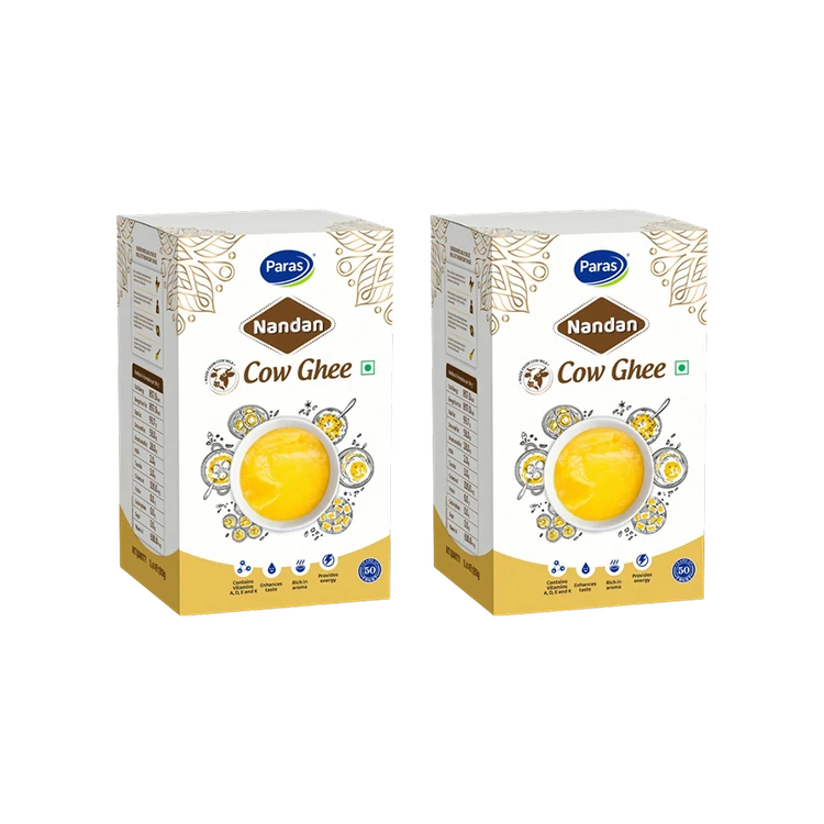 Paras Nandan Cow Ghee - Pack of 2 (Hasuvina Tuppa)