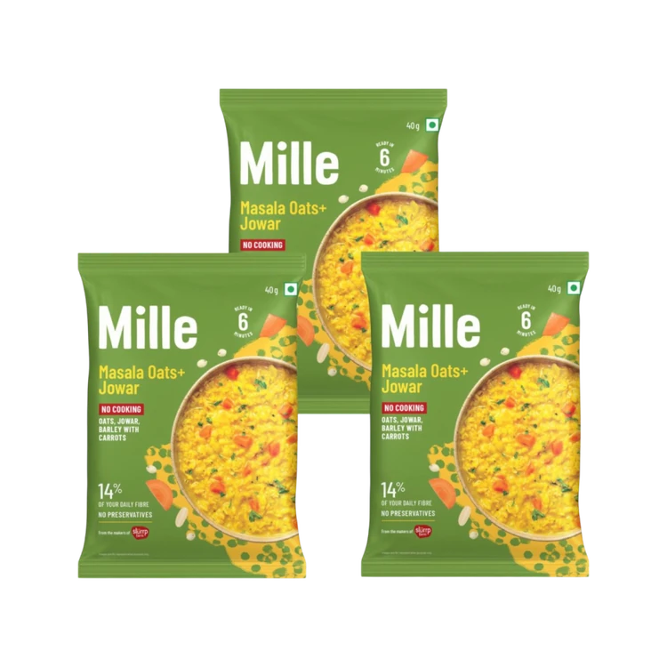 Mille Instant Masala Flavoured Oats with Jowar & Veggies