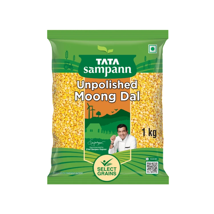 Tata Sampann Unpolished Moong Dal (Dhuli) Split (Hesaru Bele)