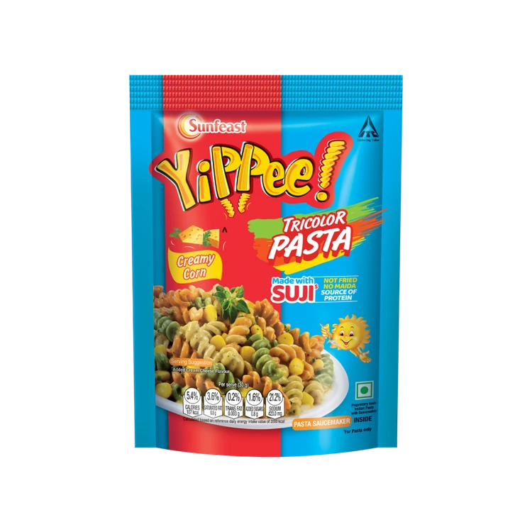 Yippee Tricolor Creamy Corn Instant Pasta