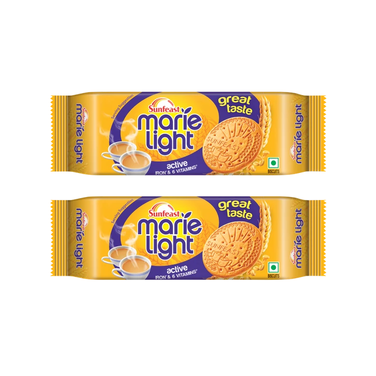 Sunfeast Marie Light Active Marie Biscuits - Pack of 2