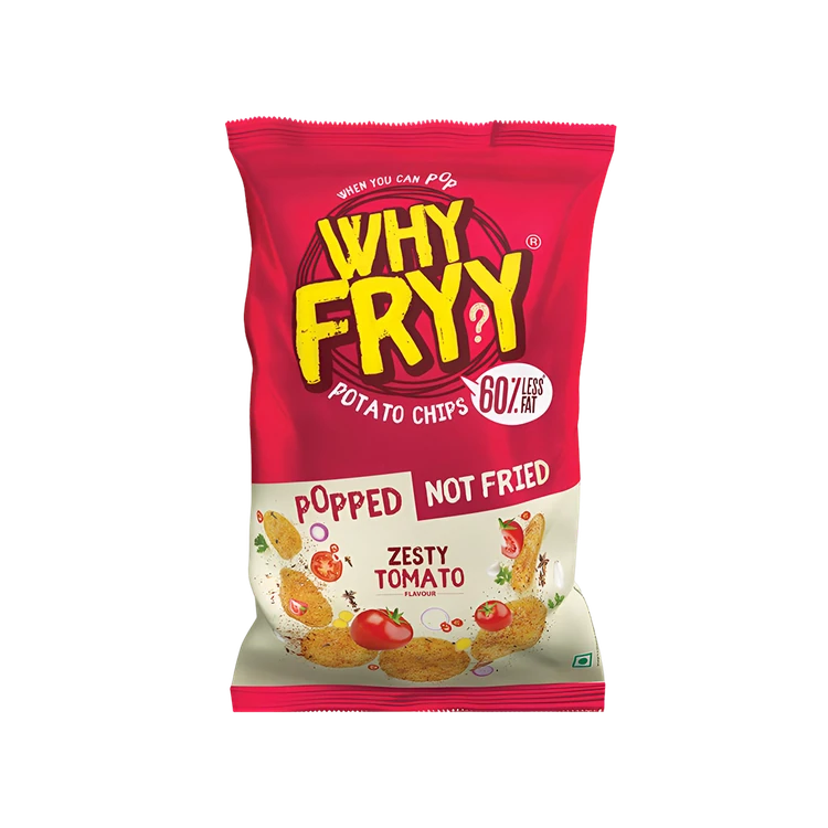 Why Fryy Popped Zesty Tomato Flavour Potato Chips