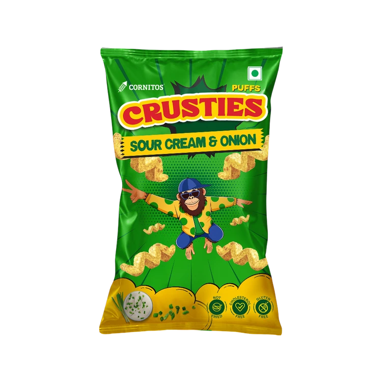 Cornitos Crusties Puffs Sour Cream and Onion Flavour