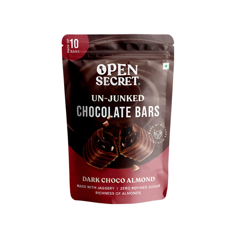 Open Secret Dark Chocolate with Almonds (Home Pack)