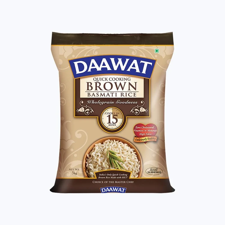 Daawat Brown Basmati Rice (Extra Long Grain) (Kempu Basmati Akki)