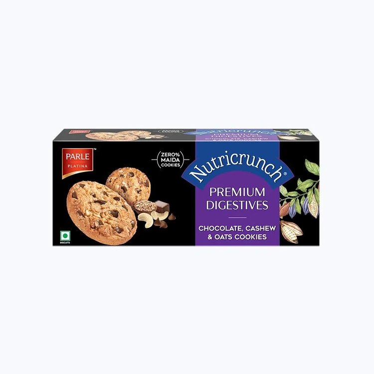 Parle Nutricrunch Premium Choco Nut Oat Bakery Cookies