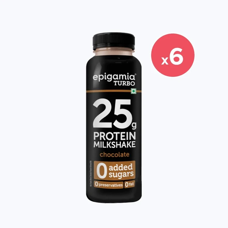 epigamia Turbo Chocolate Protein Milkshake - Pack of 6