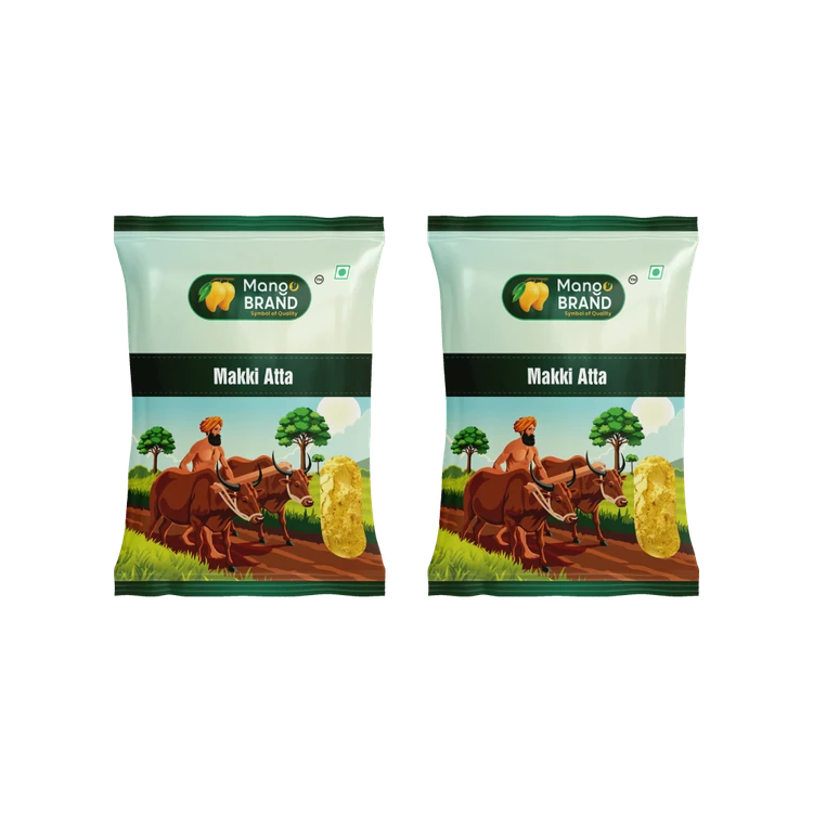 Mango Makki Atta (Maize Flour) - Pack of 2 (Mekke Jola Hittu)