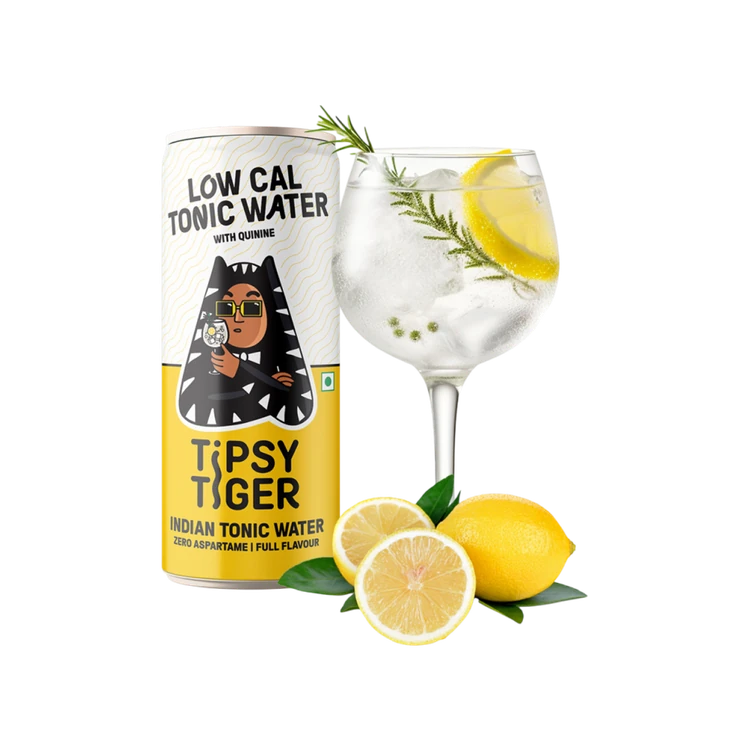 Tipsy Tiger Premium Tonic Water (Low Calorie & Sugar)