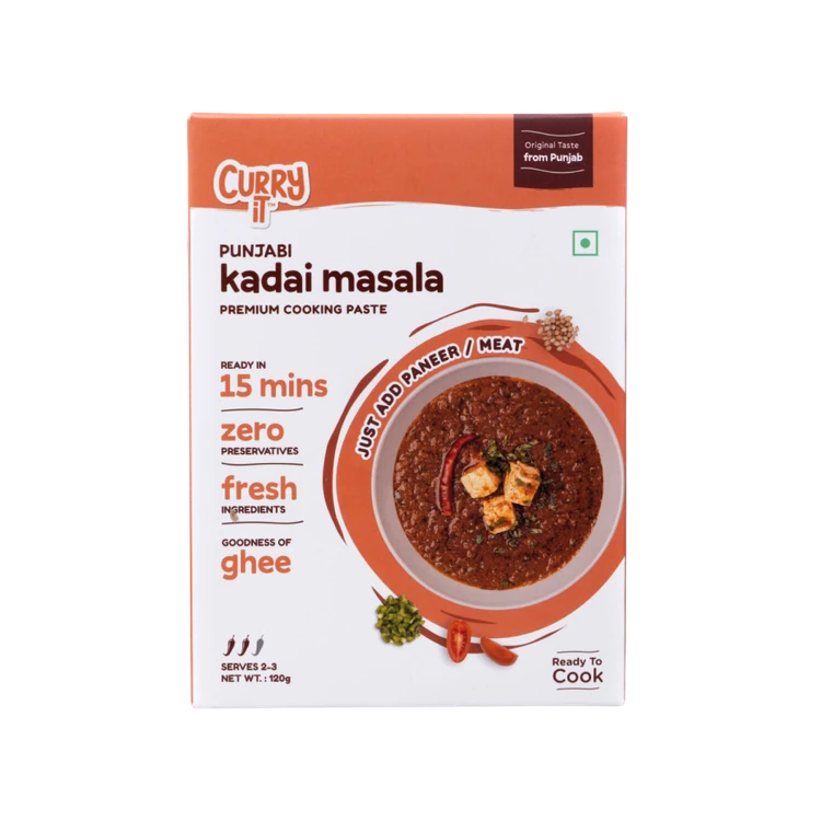 Curryit Punjabi Kadhai Paneer Masala Premium Cooking Paste