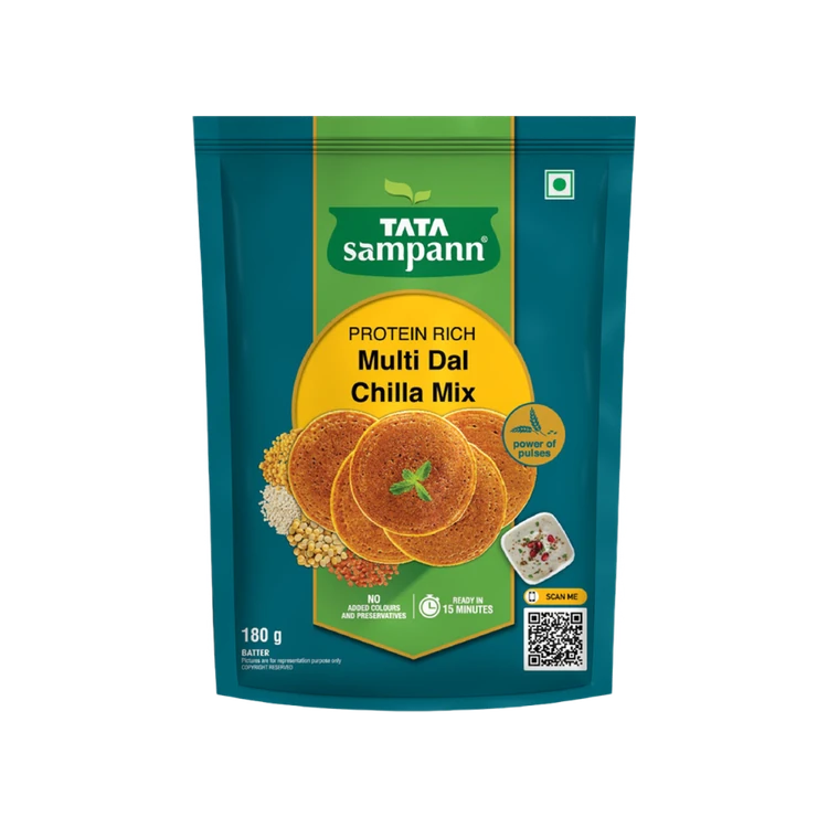 Tata Sampann Protein Rich Multi Dal Chilla Instant Mix