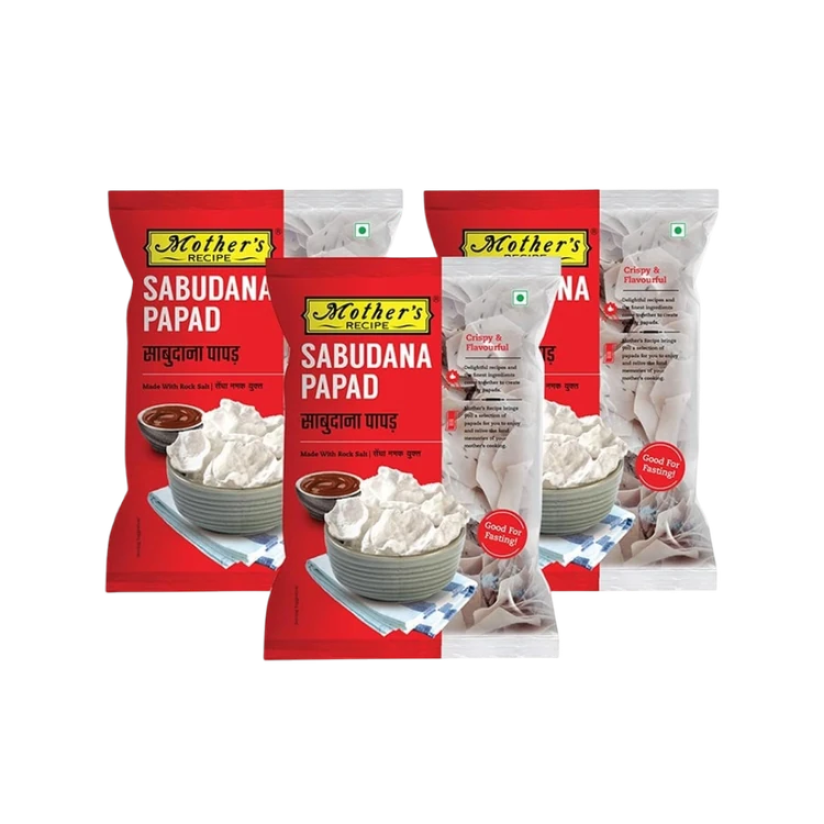 Mother's Recipe Sabudana Papad - Pack of 3