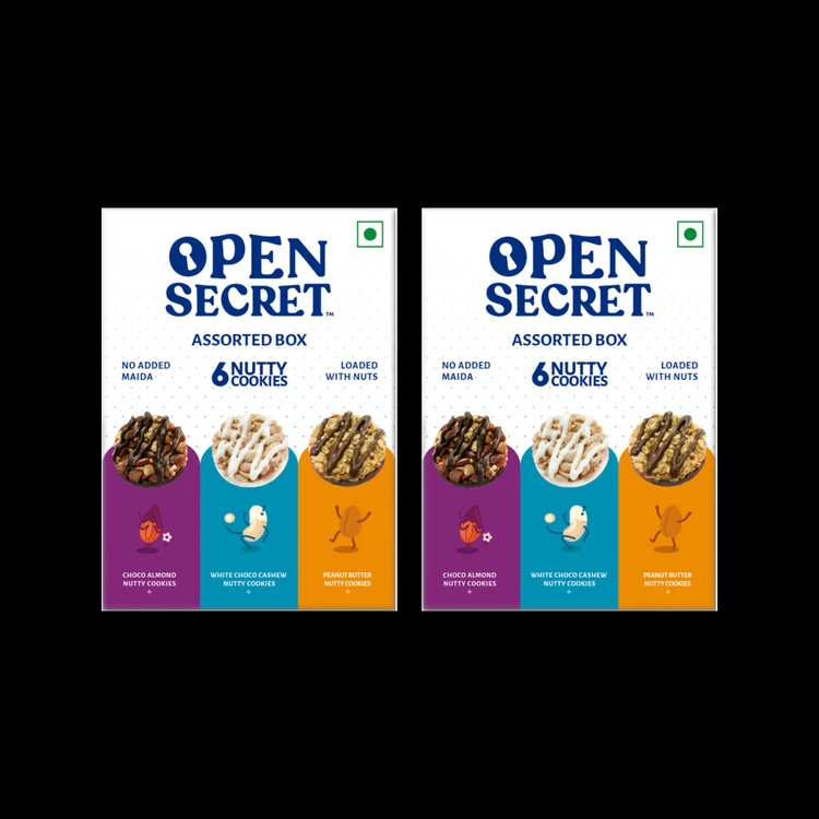 Open Secret Zero Maida Assorted Protein Cookies Gift Pack - Pack of 2