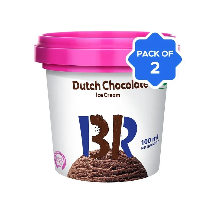 Baskin Robbins Dutch Chocolate Ice Cream Cup - Pack of 2