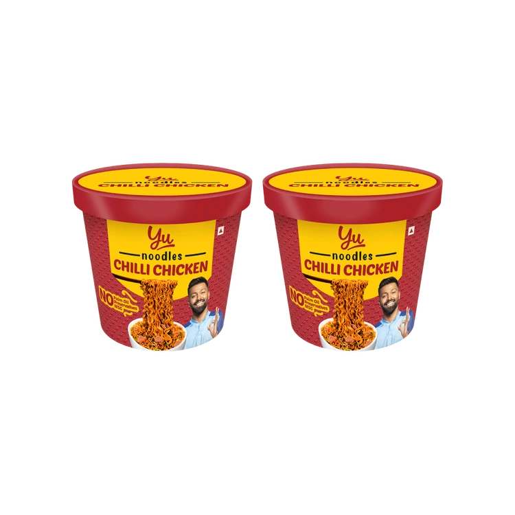 Yu Chilli Chicken Instant Cup Noodles - Pack of 2