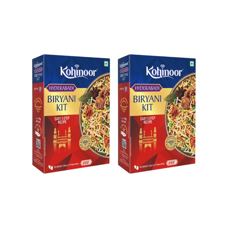 Kohinoor Hyderabadi Biryani Kit (Long Grain) - Pack of 2