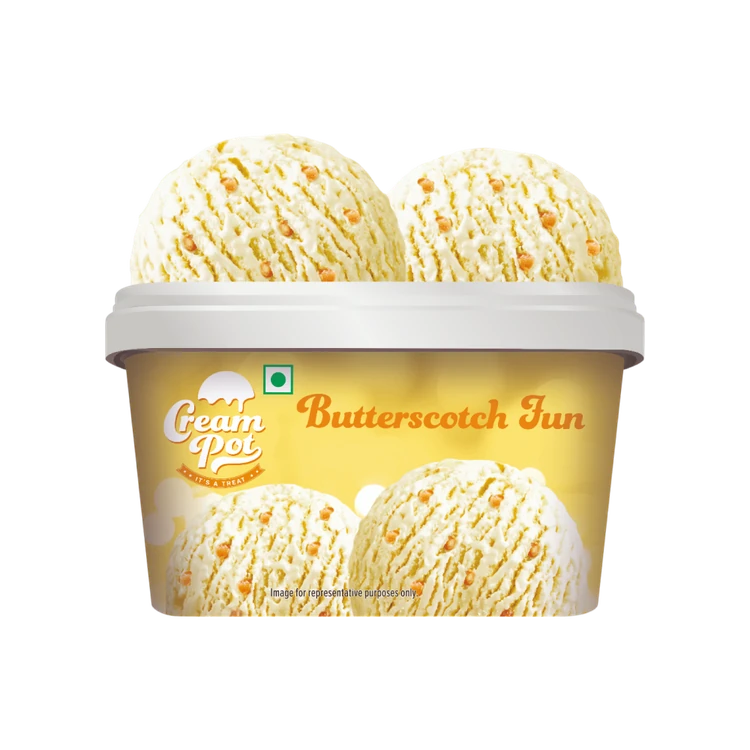 Cream Pot Butterscotch Frozen Dessert Tub