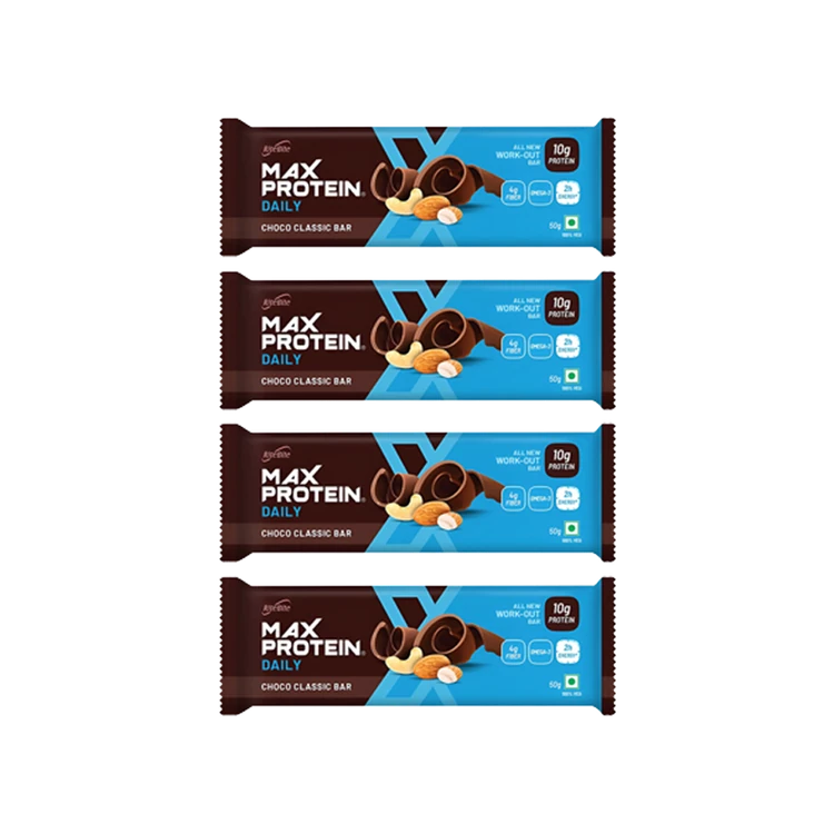RiteBite Max Protein Daily Choco Classic 10 g Protein Bar - Pack of 4