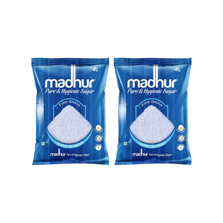 Madhur Pure & Hygienic S30 Sulphurless Sugar - Pack of 2 (Sulphur Rahitha Sakkare)