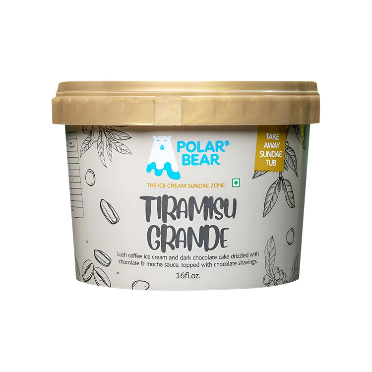 Polar Bear Tiramisu Grande Ice Cream Tub