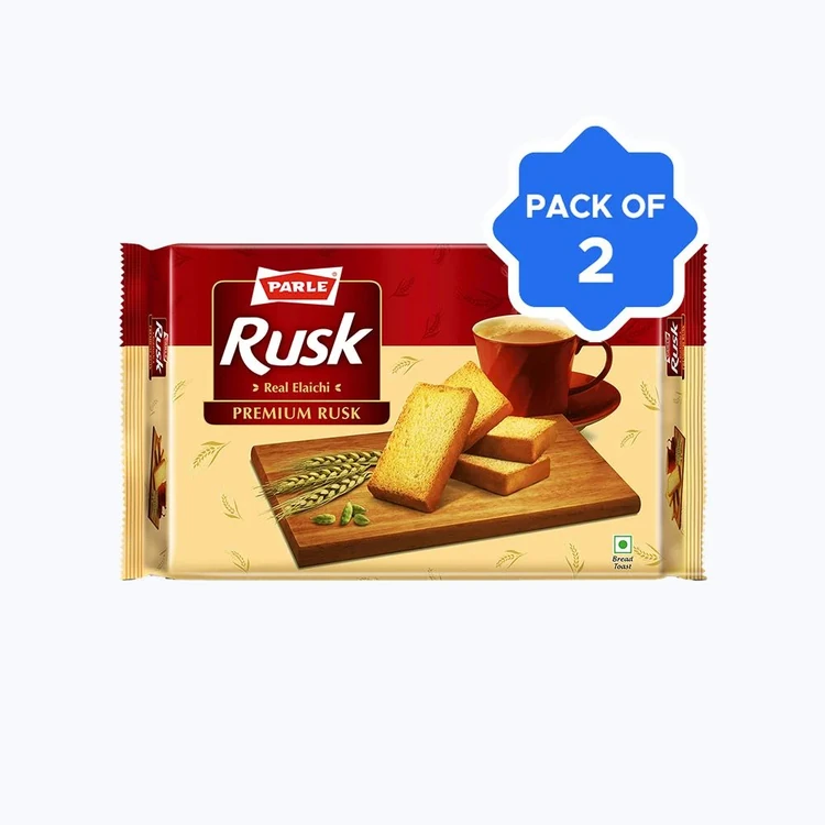 Parle Real Elaichi Premium Rusk - Pack of 2